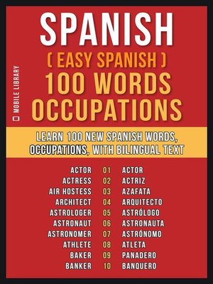 cover image of Spanish ( Easy Spanish ) 100 Words--Occupations